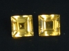 Citrine pair 3,62 Ct. - 7 x 7 mm square - Brazil