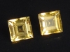 Citrine pair 2,24 Ct. - 5,5 x 5,5 mm square - Brazil
