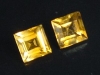 Citrine pair 1,91 Ct. - 5,5 x 5,5 mm square - Brazil