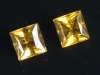 Citrine pair 2,36 Ct. - 6 x 6 mm square - Brazil