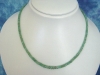 Emerald necklace 53,57 Ct. pastel green faceted