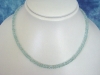 Aquamarine necklace 65,69 Ct. bright blue fine faceted