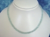 Aquamarine necklace 65,36 Ct. bright blue fine faceted