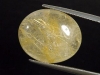 Rutile Quartz 17,27 Ct. fine golden needles - oval cabochon