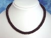 Garnet necklace 365 Ct. fine polished - dark red Garnet