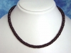 Garnet necklace 225 Ct. fine polished - dark red Garnet