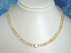 Citrine necklace 129 Ct. with fine silver cube