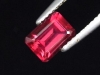 Rhodolite Garnet 1,48 Ct. red pink octagon Mozambique