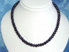 Black Tourmaline necklace 220 Ct. Tourmaline with Amethyst
