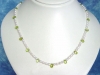 Pearl necklace 71 Ct. with fine Peridot pears