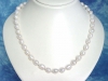 Baroque Pearls & Silver necklace - fine 9 mm pearls