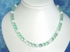Fluorite necklace with Quartz 272 Ct. green Fluorite balls
