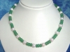 Aventurine necklace with Pearls 236 Ct. Aventurine rondelles