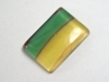 Fluorite 57,62 Ct. multicolor banded rectangular cabochon