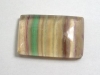 Fluorite 54,80 Ct. multicolor banded rectangular cabochon
