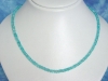 Apatite necklace 86,10 Ct. faceted blue Apatite