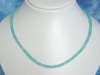 Apatite necklace 81,90 Ct. faceted blue Apatite