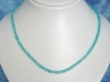 Apatite necklace 73,60 Ct. faceted blue Apatite
