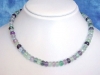 Multicolor Fluorite necklace 220,00 Ct. fine faceted