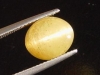 Apatite Catseye 7,10 Ct. yellow oval cabochon