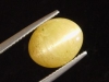 Apatite Catseye 7,41 Ct. yellow oval cabochon