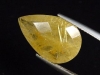 Rutile Quartz 7,57 Ct. - pear faceted - golden needles
