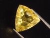Fluorite 12,17 Ct. - fine yellow - trillion Brazil
