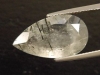 Rutile Quartz 7,29 Ct. - pear faceted - black needles