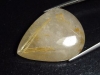 Rutile Quartz 50,96 Ct. fine golden needles pear cabochon
