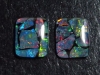 Opal (mosaique) pair 3,40 Ct. - rectangular cabochons