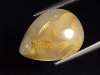 Rutile Quartz 12,44 Ct. fine golden needles pear cabochon