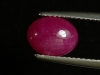 Ruby 2,58 Ct. oval cabochon - Markara, India