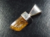 Topaz pendant 36 mm - fine Imperial Topaz + Silver