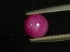 Ruby 1,60 Ct. round cabochon - Markara, India