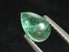 Emerald 0,87 Ct. fine color - pear cabochon Colombia