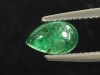 Emerald 0,85 Ct. fine green - pear cabochon Colombia