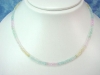 Beryl necklace - Aquamarine Morganite fine faceted (90k)