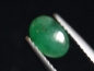 Preview: Emerald 0,95 Ct. oval cabochon 7 x 5 mm Brazil