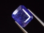 Preview: Tansanit 6,82 Ct. feinste Spitzenfarbe 10,5 x 9 mm Oktagon B-Qualität