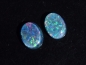 Preview: Opal / Edelopal Paar 10 x 8 mm Oval Cabochon Triplette - Australien