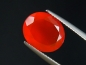Preview: Karneol 3,65 Ct. leuchtendes orangerot 12 x 10 mm Oval Indien