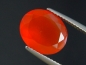 Preview: Karneol 3,75 Ct. leuchtendes orangerot 12 x 10 mm Oval Indien