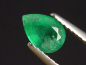 Preview: Smaragd 0,76 Ct. feines Grün 7 x 5 mm Tropfen Kolumbien