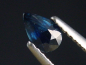 Preview: Blauer Saphir 0,48 Ct. Tropfen 6 x 3,5 mm Australien