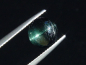 Preview: Indigolith Turmalin Katzenauge 3,07 Ct. Rund Cabochon Brasilien