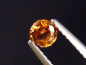 Preview: Spessartit Granat 0,43 Ct. leuchtend orange 4 mm Rund Tansania