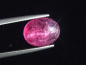 Preview: Rubellite Tourmaline cat's eye 3,56 Ct. oval cabochon Brazil