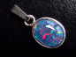Preview: Opal / Edelopal Anhänger 10 x 8 mm Oval Cabochon Triplette - Australien