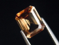 Preview: Topas 3,61 Ct. feines braun Naturfarbe 9,5 x 8 mm Oktagon