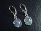 Preview: Opal / Edelopal Ohrringe 10 x 8 mm Oval Cabochon Triplette - Australien